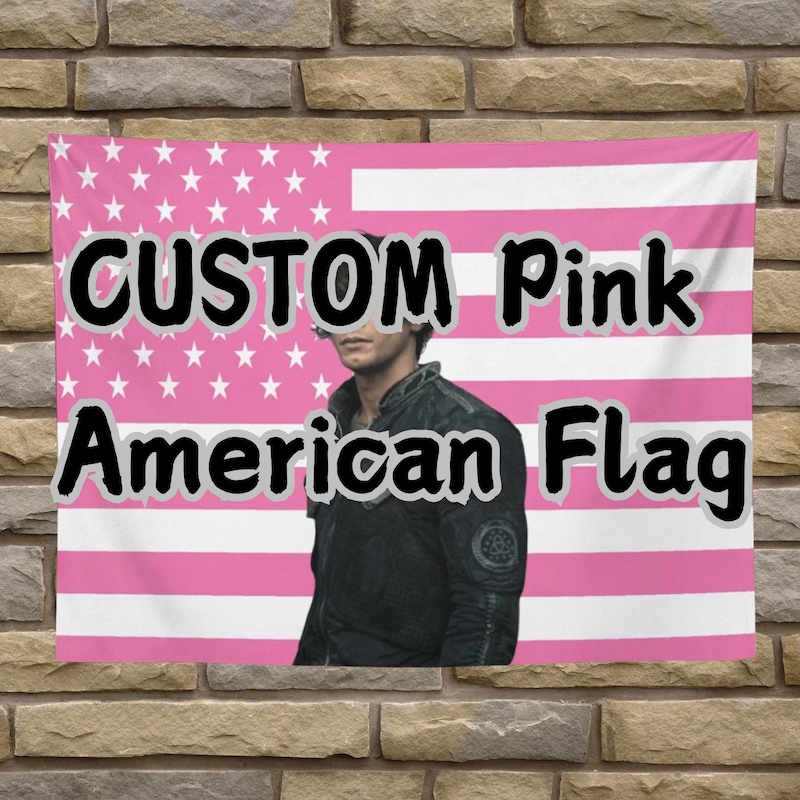 Custom Pink America Flag - Etsy