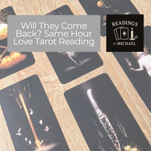 ¿Volverán? Lectura de Tarot del Amor a la misma hora • Perspectivas del pasado, presente y futuro • PDF psíquico con 98% de precisión.