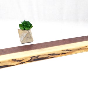 Black Walnut Charcuterie Board Custom Live Edge Cheese Board Serving Platter Black Walnut Rustic Cheese Board Housewarming Gift image 5