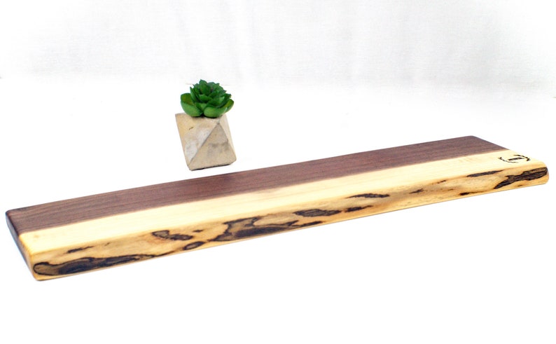 Black Walnut Charcuterie Board Custom Live Edge Cheese Board Serving Platter Black Walnut Rustic Cheese Board Housewarming Gift image 5