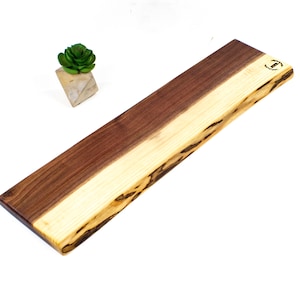 Black Walnut Charcuterie Board Custom - Live Edge Cheese Board - Serving Platter - Black Walnut - Rustic Cheese Board - Housewarming Gift