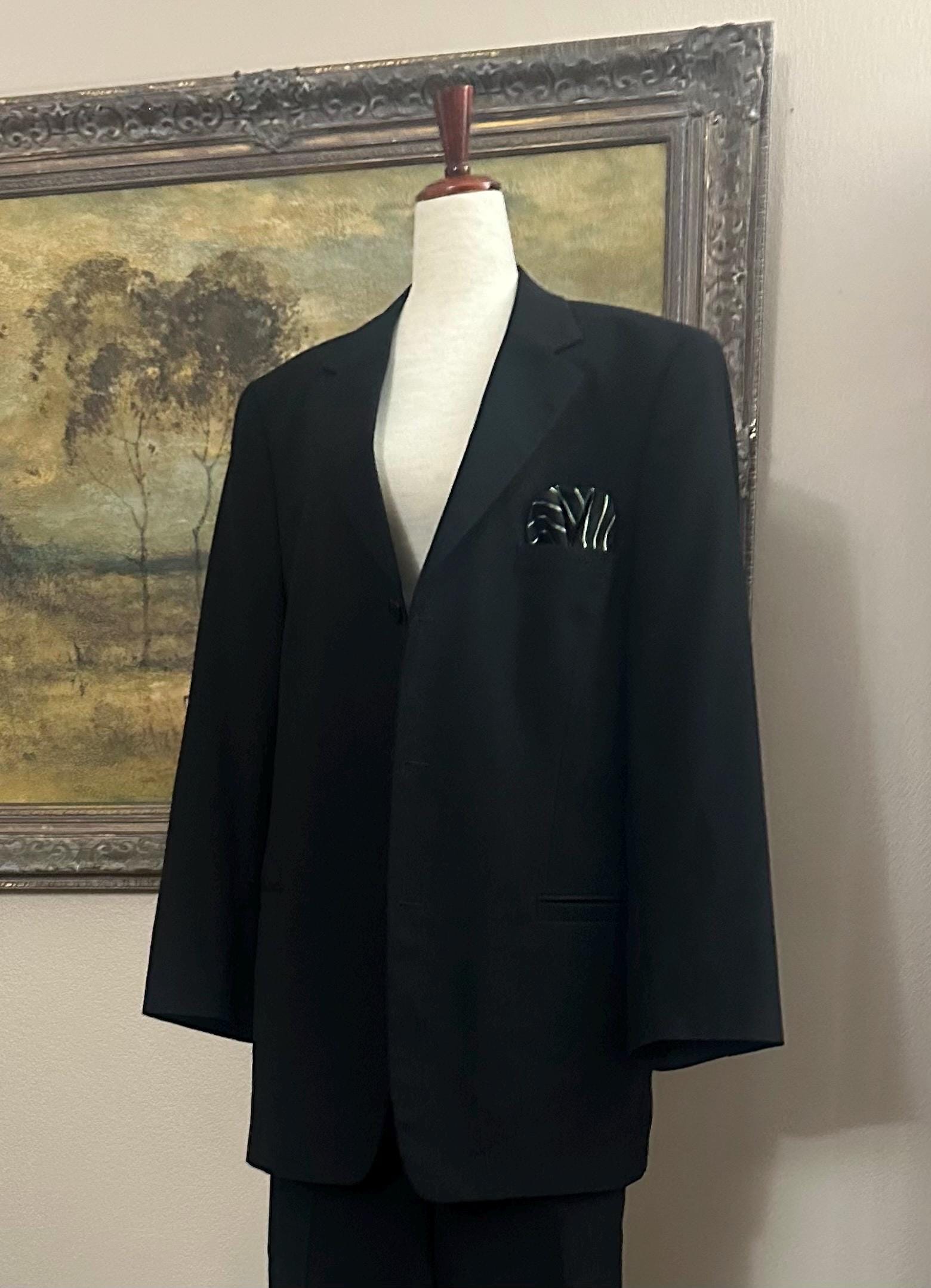 Men's Versace Classic Black Suit 90s - Etsy