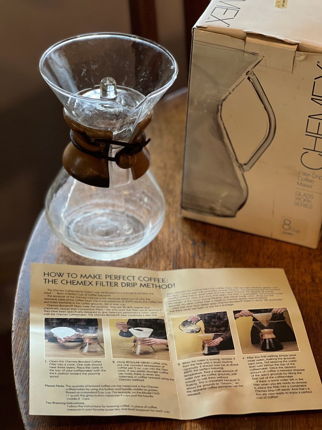 Chemex Coffee Maker Vintage 80's Etsy