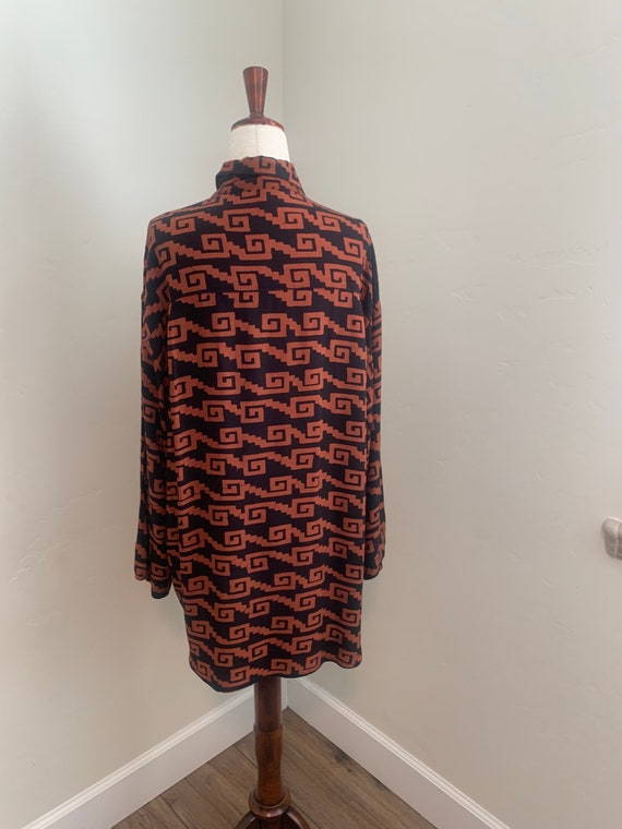 Oversized Tribal Unisex 80-90's Shirt - image 7