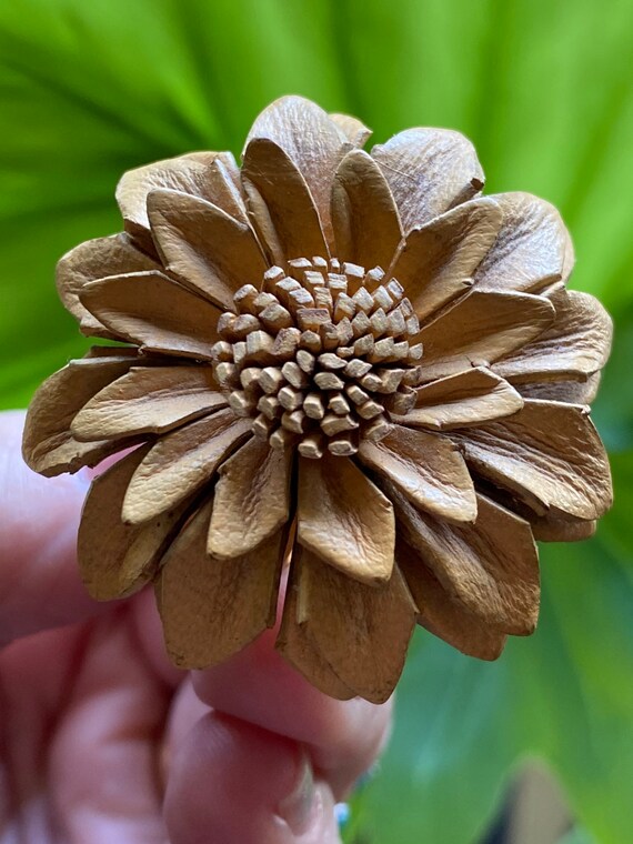 Handmade Leather Bohemian Flower Ring