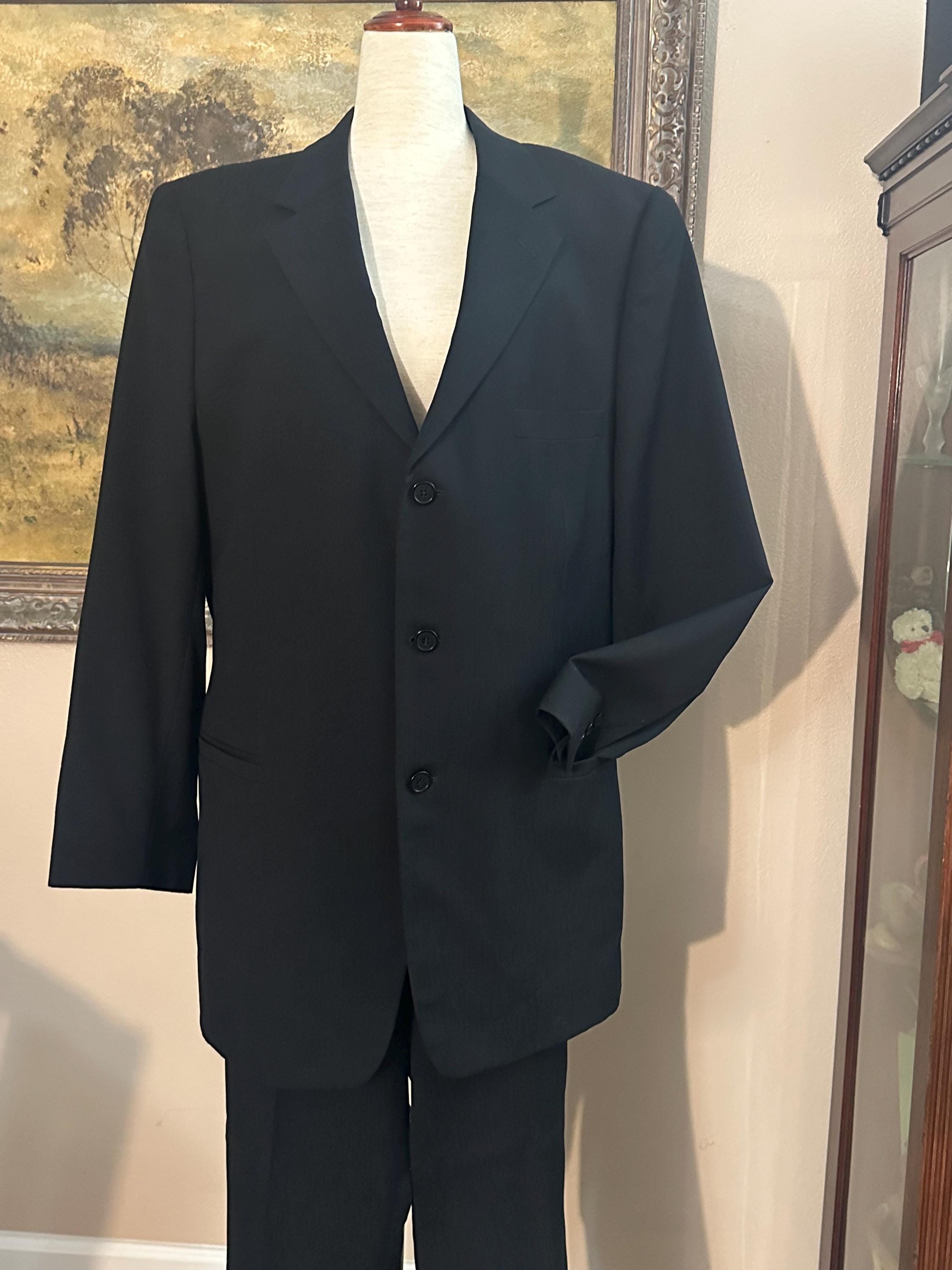 Men's Versace Classic Black Suit 90s - Etsy