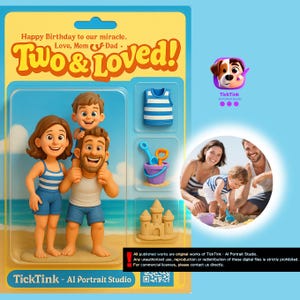 Custom Pixar Style Portrait from Your Photo – Personalized Toy Box Art | Digital Download Gift for Kids, Couples, Friends & Pets