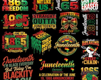 Juneteenth PNG Bundle, Juneteenth 1865 Png, Black History Month png,They Not Like Us Png,we are black history,Juneteenth shirt,Freeish 1865