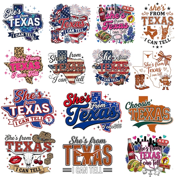 She’s From Texas PNG Bundle, Texas Independence Day, Choosing Texas PNG, Texas State Png, Western Cowgirl Design,Texas Girl,Digital Download