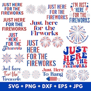 Pareja de fuegos artificiales de EE. UU. (PNG), "Solo aquí para los fuegos artificiales" (SVG), Pareja sarcástica (PNG), Humor adulto (PNG), 4 de julio (SVG), Camiseta de fuegos artificiales