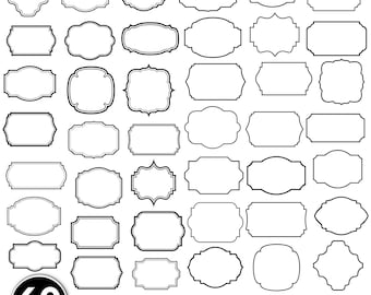 Classic Frames Svg Bundle, Labels Svg Png, Frames svg, Label Borders Svg,Decorative Frames,Banners Svg,label Frames Clipart,Instant Download