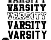 Varsity Font Svg, Jersey Font Svg, Varsity Letters Svg, College Font, sports font, Varsity Alphabet Svg, University Fonts Svg, Football Font