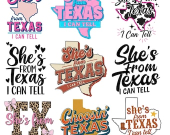 She’s From Texas PNG Bundle, Texas Independence Day, Choosing Texas PNG, Texas State Png, Western Cowgirl Design,Texas Girl,Digital Download