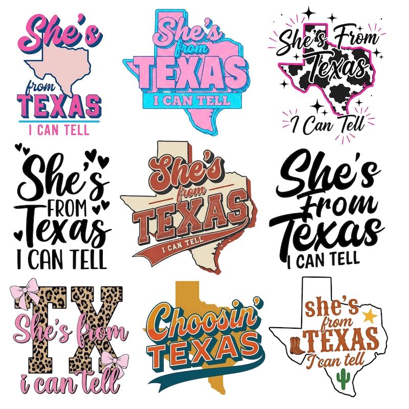 Choosing Texas Card - Etsy