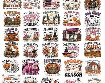 30+ Halloween Mega Bundle Png ,Spooky Vibes Png ,Retro Halloween Png, Bundle Fall Png Bundle, Halloween Horror Png, Pumpkin,Instant Download