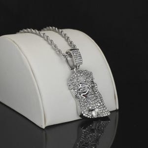 14K Gold Jesus Pendant: Lab Grown Diamond Iced Out Hip Hop Necklace