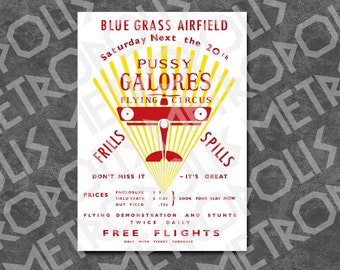 Goldfinger - Flying Circus Poster - Prop Replica