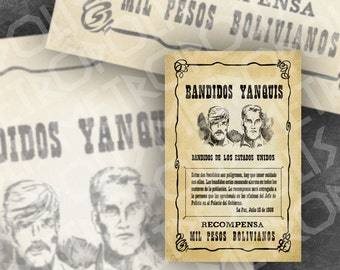 Wanted Poster from Butch Cassidy and the Sundance Kid