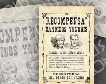 Wanted Poster from Butch Cassidy and the Sundance Kid