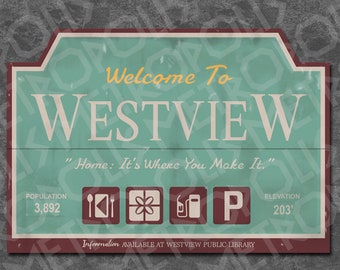 Westview, NJ City Sign