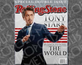 Tony Stark Rolling Stone Cover