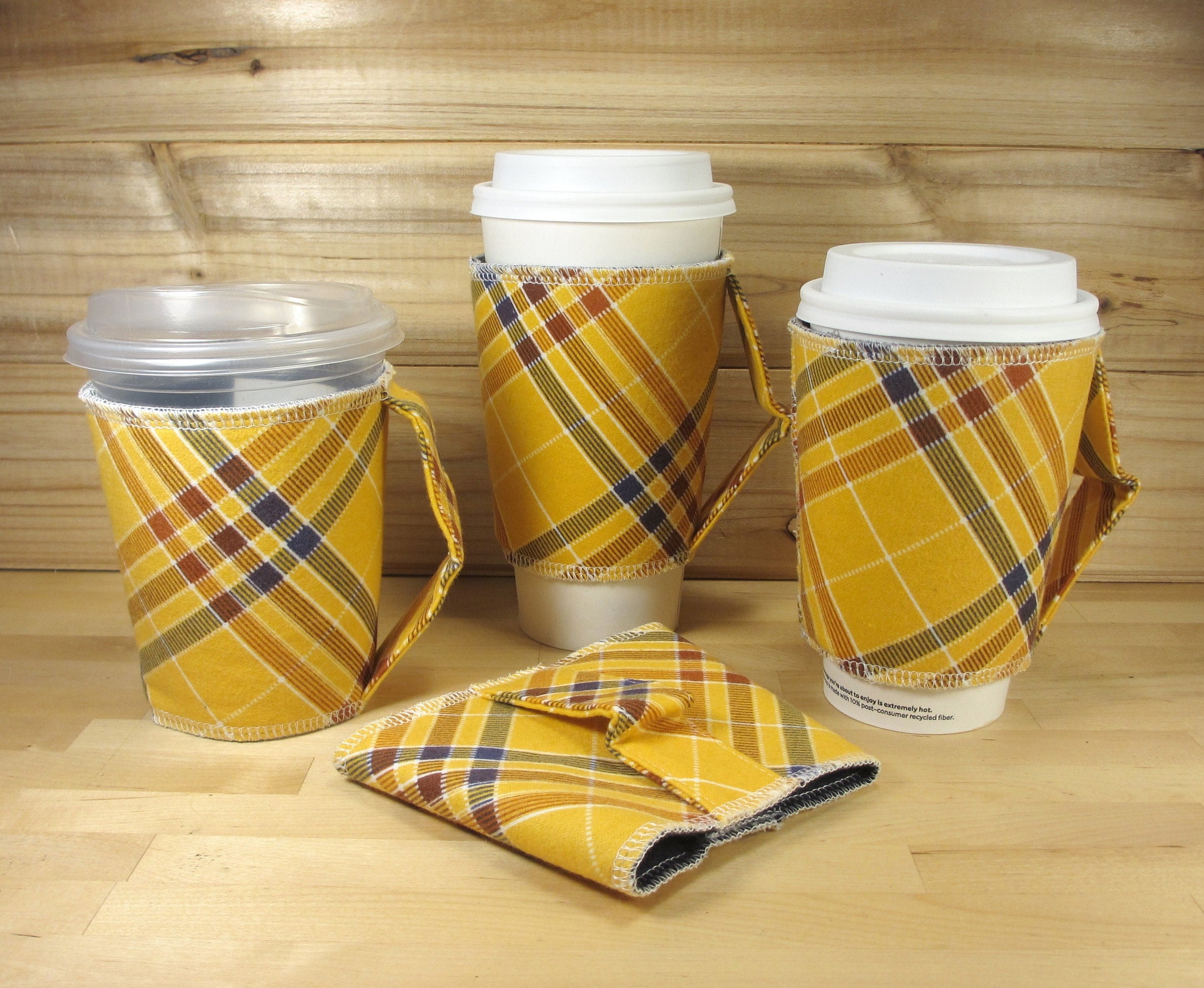 Happy Fall Yall Dog Insulated Cups With Lids and Sleeves, Fall Coffee Cups,  Set of 8 Cups, Lids, and Sleeves 