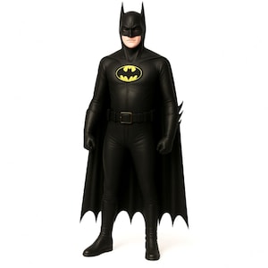 Batman-Inspired Leather Muscle Armor Costume: Cosplay Superhero Suit