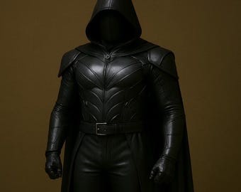 Shadow Sentinel Tactical Stealth Armor: Hooded Superhero Cosplay Costume