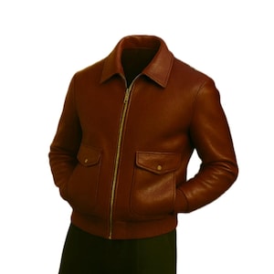 Men’s Burgundy Jacket – Handmade Classic Fit, Soft Genuine Leather Outerwear