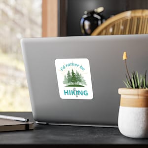 Nature Vinyl Decal For Hiking Lovers, Forest Sticker For Nature Enthusiasts, Adventure Decal For Water Bottle, Hiking Laptop Sticker