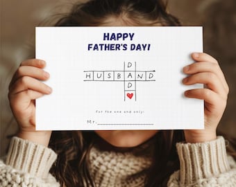Tarjeta del día del padre para esposo y papá / Regalo para esposo / Tarjeta para padre / Regalo del día del padre