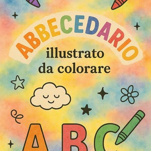 Illustrated Coloring Book for Kids - Learn the Alphabet while Having Fun! - Printable PDF