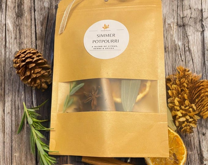 Featured listing image: Simmer Potpourri - handcrafted in Australia - cozy, warming fragrance - use in slow cooker or on stovetop - all natural ingredients