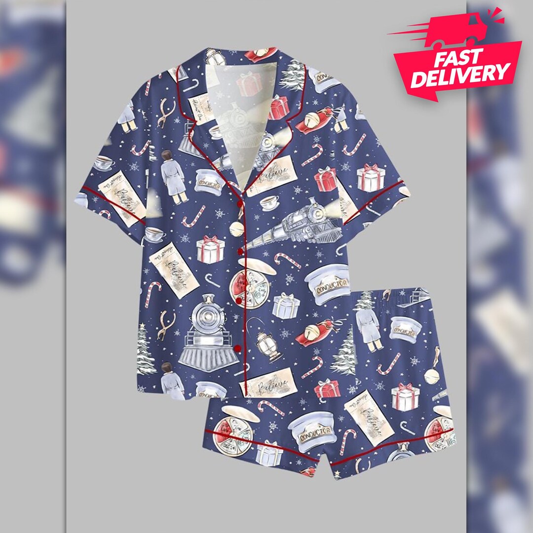 Express Christmas Train Pajama Set, Family Christmas Pajamas, Gift for ...