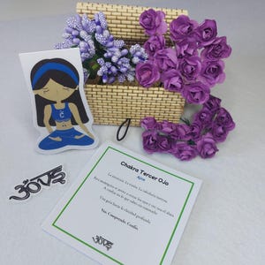 Magnetic bookmark. Ajna Third Eye Chakra Doll | Bookmark with the soul of OMVEROSIL