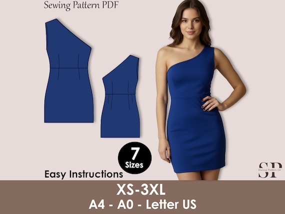 sleeveless bodycon dress sewing pattern Bodycon Mini Dress Sewing Pattern 'Swift'