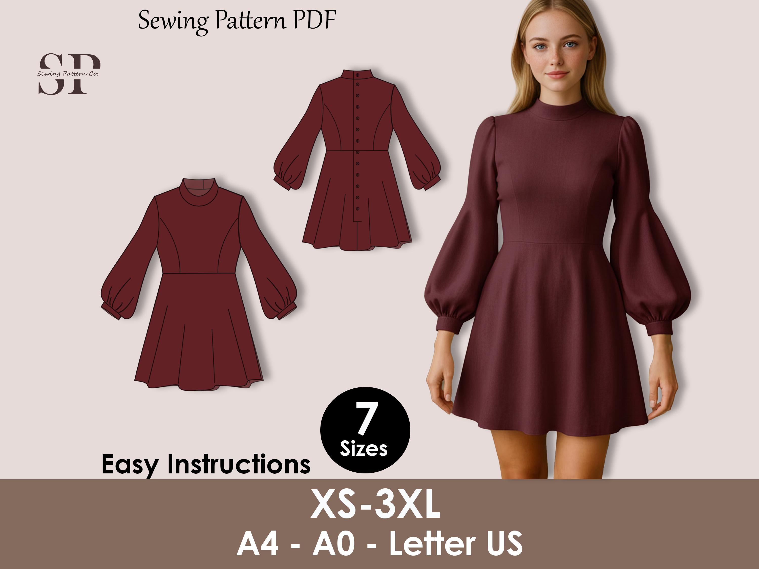 90s Turtleneck Dress - Etsy
