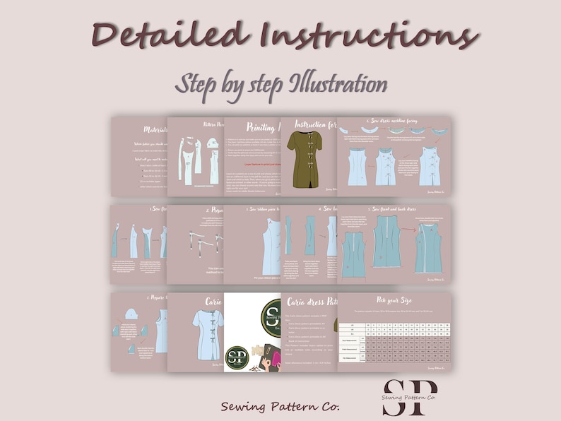 CARIO Dress - Short dress| Korean dress | Women dress pattern| Stylish| one piece | Fancy| birthday wedding sewing pattern pdf