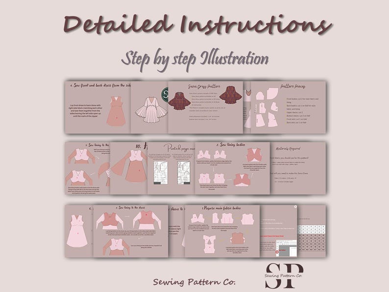Bell Sleeve Mini Dress | mini dress pattern | PDF sewing pattern 15 size | 70s dress pattern | Sheath, short skirt | women dress pattern