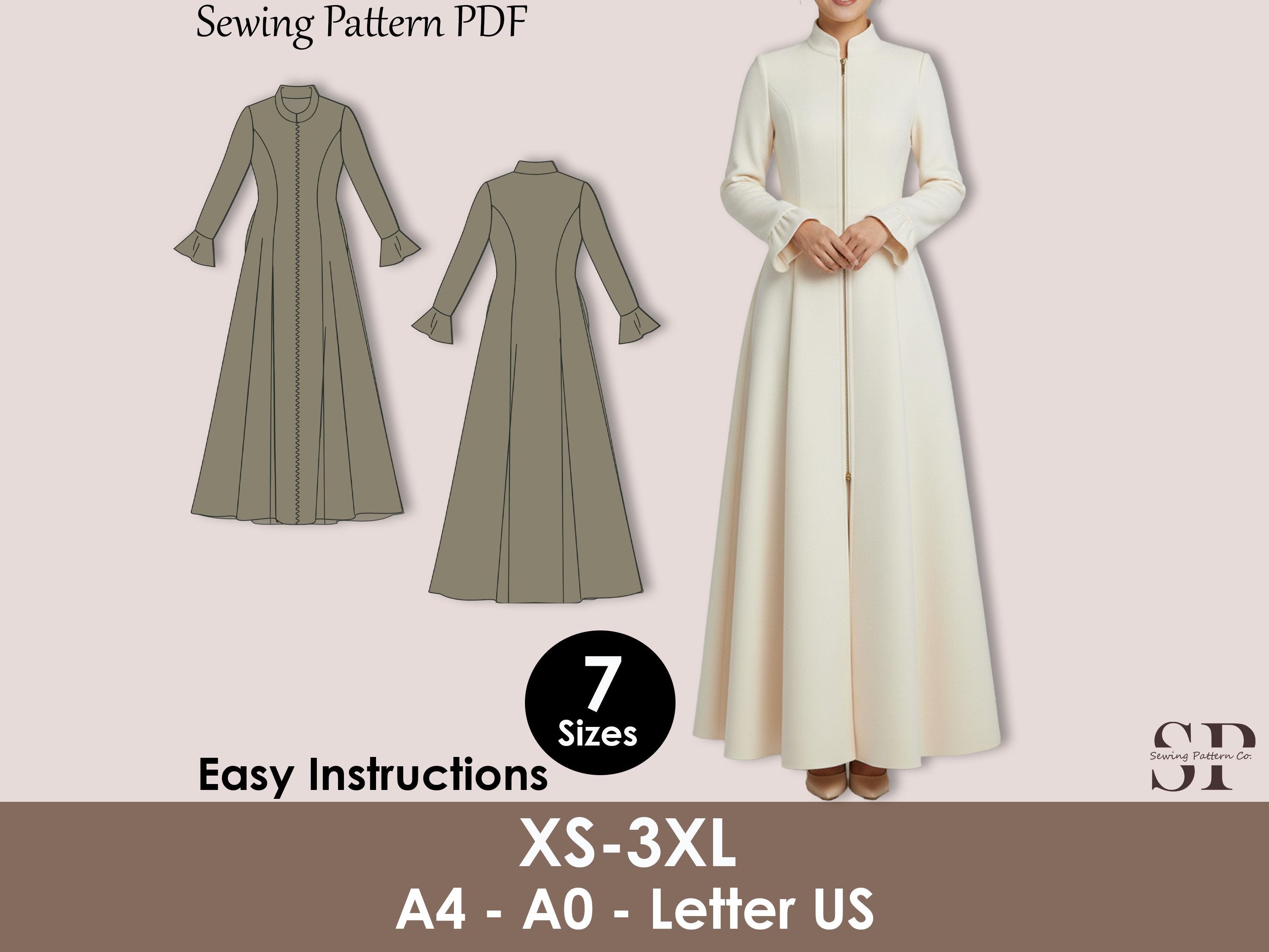 Flared Shirt Dress Pattern - Etsy