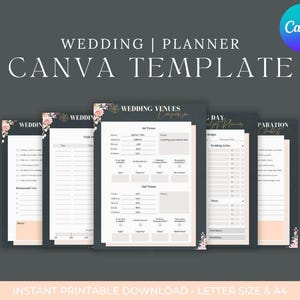 結婚式会場比較表 | 印刷可能なウェディングプランナーテンプレート | ブライダルプランニングチェックリスト ウェディングチェックリストバインダー、印刷可能なウェディング
