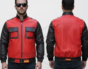 ハンドメイド マーティ・マクフライ 2 レザージャケット、BTTF パート