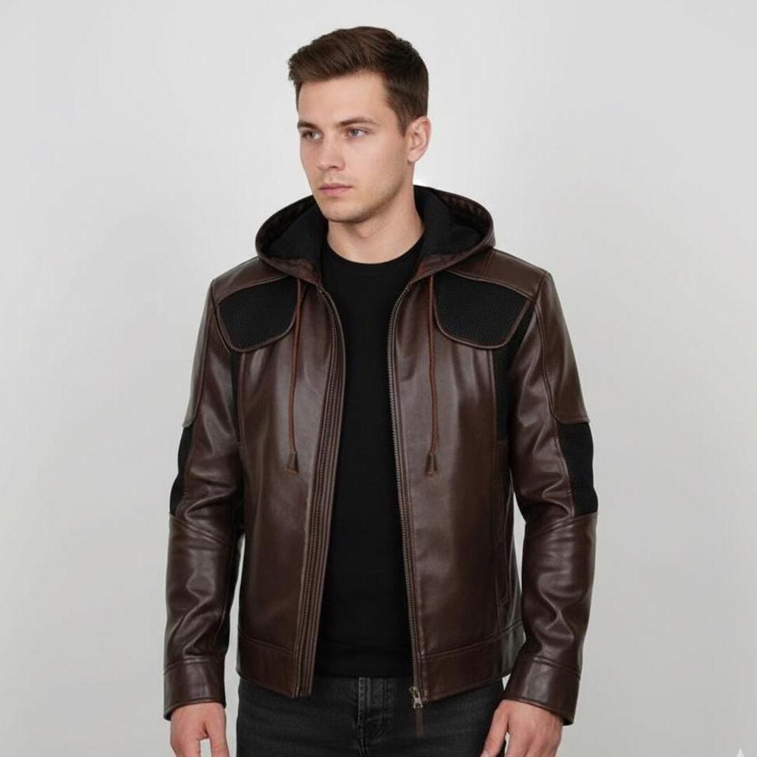 Gavin Reed Detroit Become Human Cosplay Leather Jacket Gaming Costume ...