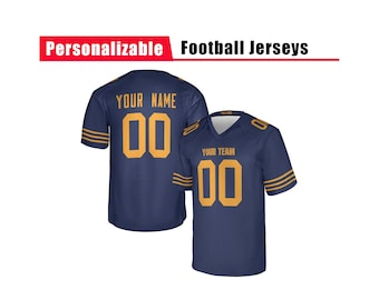 Camiseta clásica de fútbol americano personalizada de 1923, modelo 04: nombre y número personalizados