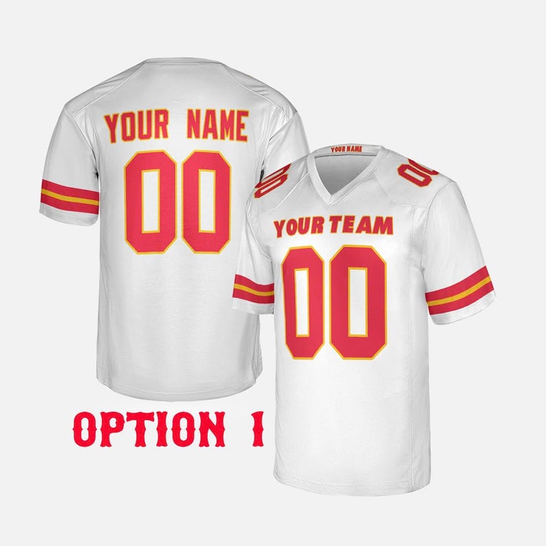 Custom Chiefs Jersey for Adults – Personalized Name Number Shirt