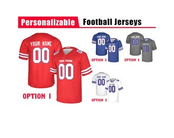 Custom Buffalo Football Jersey for Kid Adults – Personalized Name Number Shirt