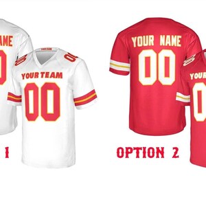 Custom Chiefs Jersey for Adults – Personalized Name Number Shirt