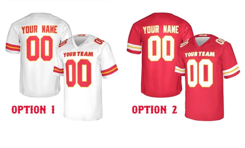 Custom Chiefs Jersey for Adults – Personalized Name Number Shirt