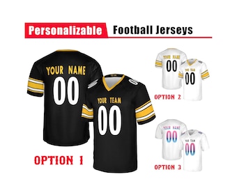 Custom Football Jersey Uniform – Series 08 – Personalized Name & Number Jersey