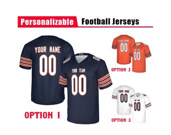 Custom Chicago Football Jersey for Adults – Personalized Name Number Shirt
